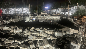 Armed assailants demolish new NDC office complex in Ellembelle