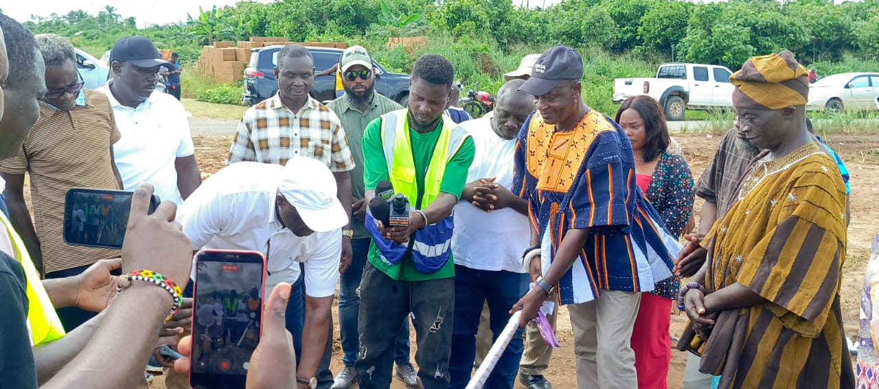 Armah-Kofi Buah Cuts Sod for GH¢32 Million Ultra-Modern 24-Hour Market at Aiyinasi